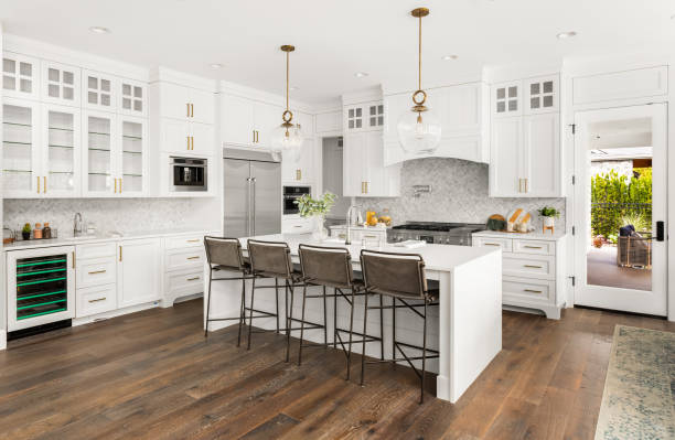 Tile pattern layout planning for backsplash in Dresser
