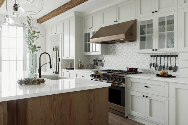 Tile pattern kitchen Dresser